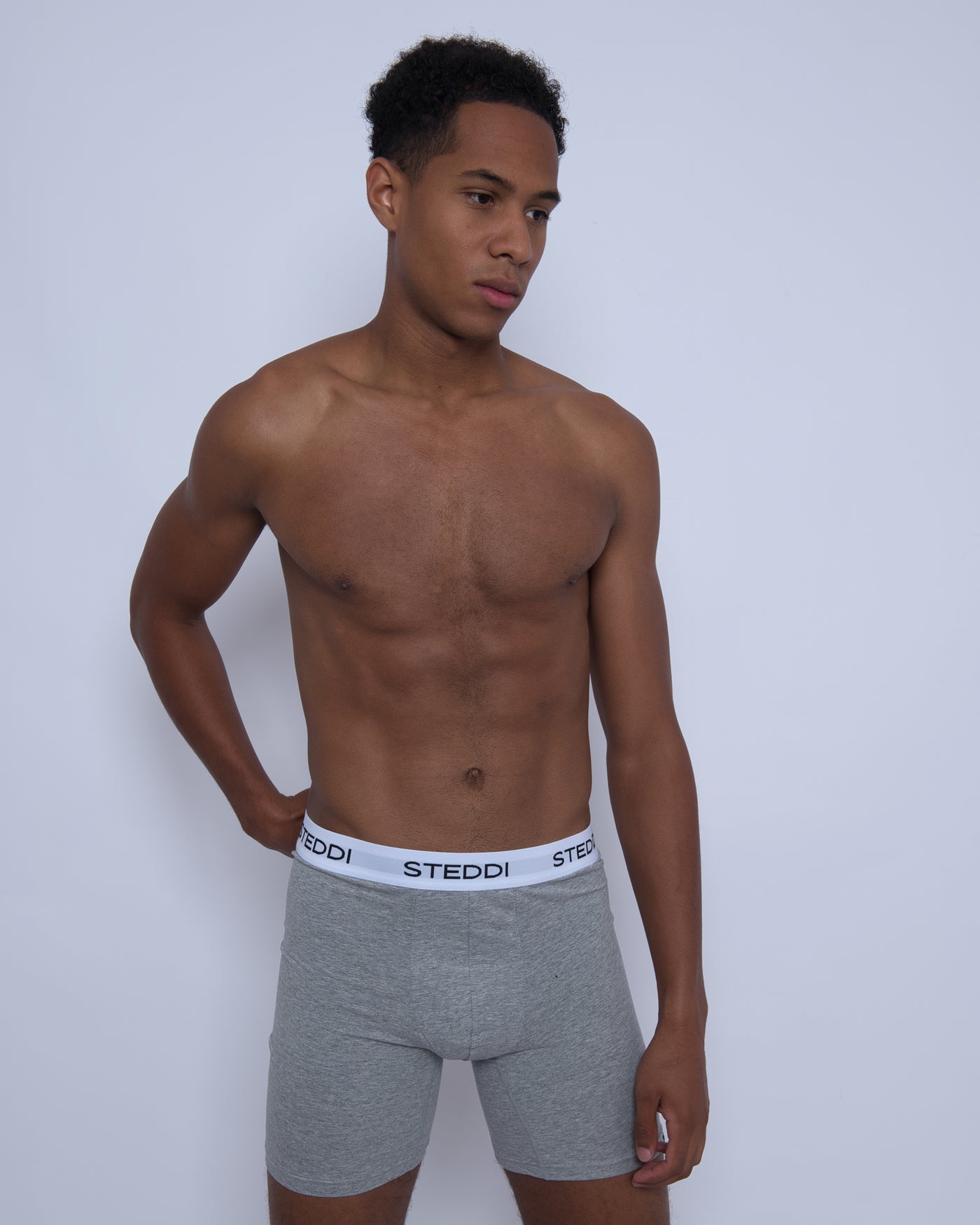 Men's Boxer Briefs Underwear | Grey Boxer Briefs | steddi.co.uk