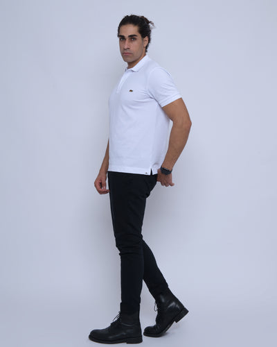 White Polo Shirt | Men's White Polo Shirt | steddi.co.uk