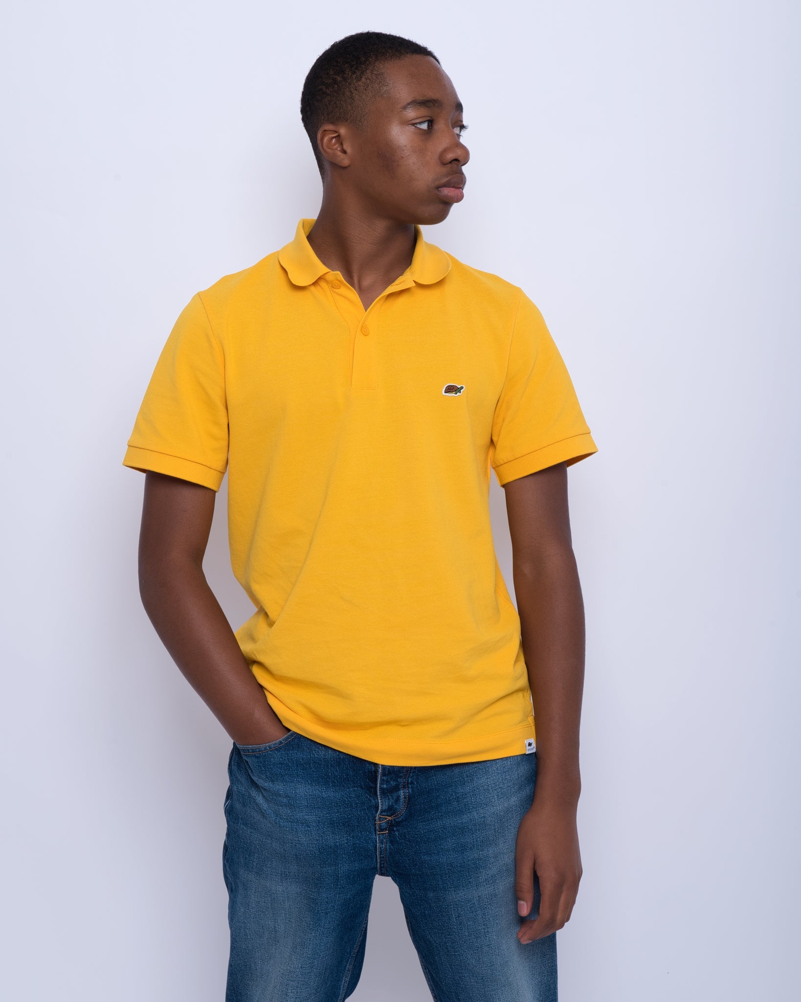 Python Yellow Polo Yellow Polo Shirt | Men's Yellow Polo Shirt | steddi.co.uk