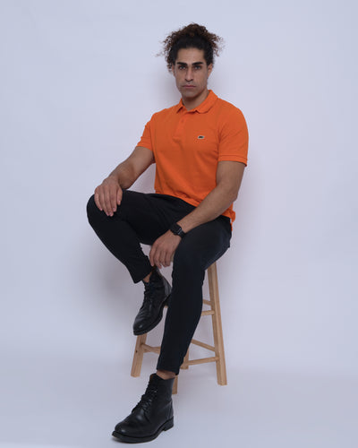 Orange Polo Shirt | Men's Orange Polo Shirt | steddi.co.uk